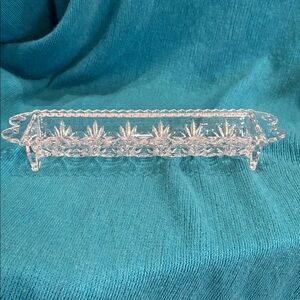 Crystal Clear Glass Vanity Tray